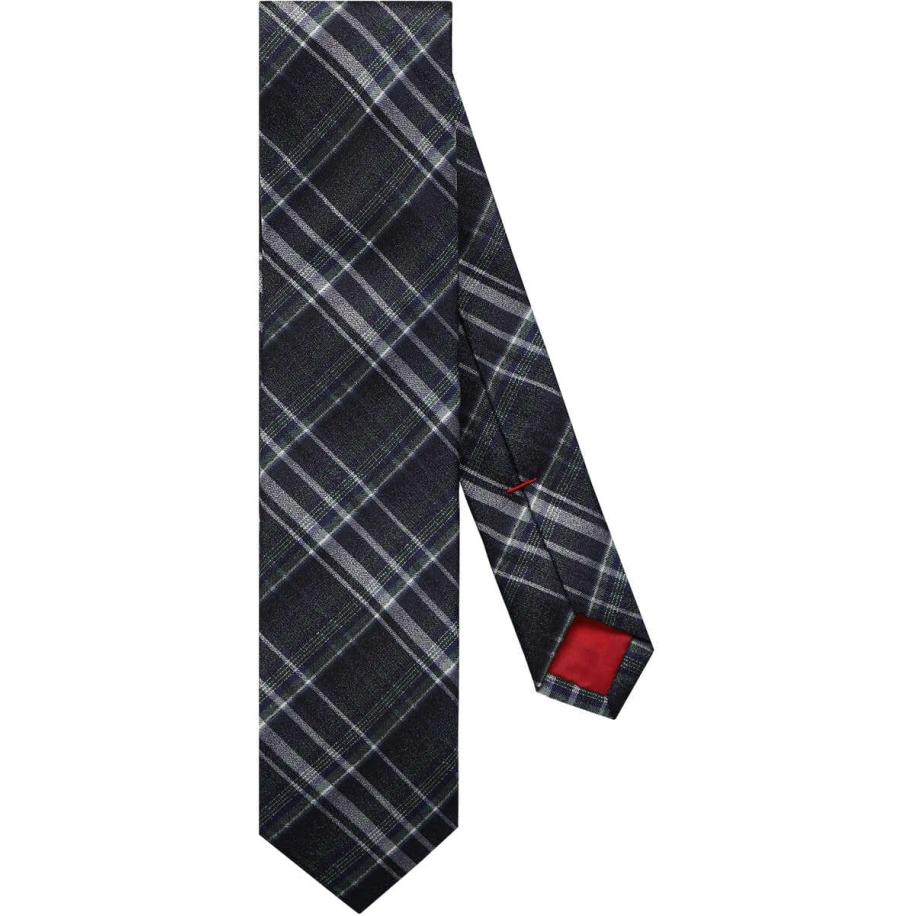 OLYMP Dunne stropdas blauw/groen, Ruit Multicolor