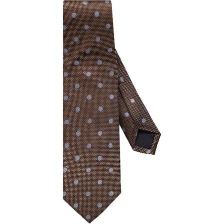 OLYMP SIGNATURE Stropdas blauw/bruin, Motief