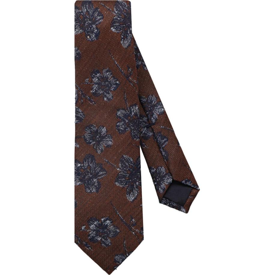 OLYMP SIGNATURE Stropdas bruin/blauw, Motief Multicolor