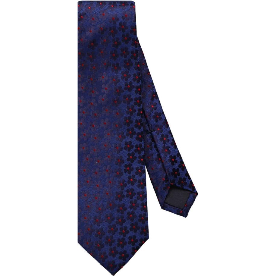 OLYMP SIGNATURE Stropdas blauw/rood, Bloemen Multicolor