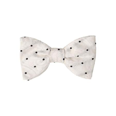 OLYMP SIGNATURE Vlinderdas wit/zwart, Motief