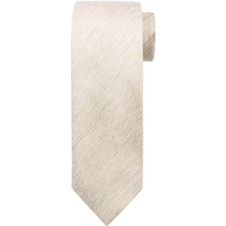 Stropdas Zijde Lichtbruin K81-6 - Bruin