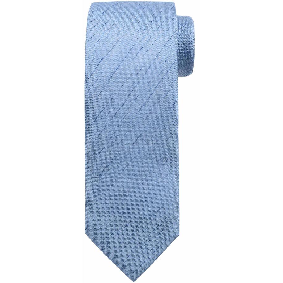 Stropdas Zijde Blauw K81-5 - Blauw