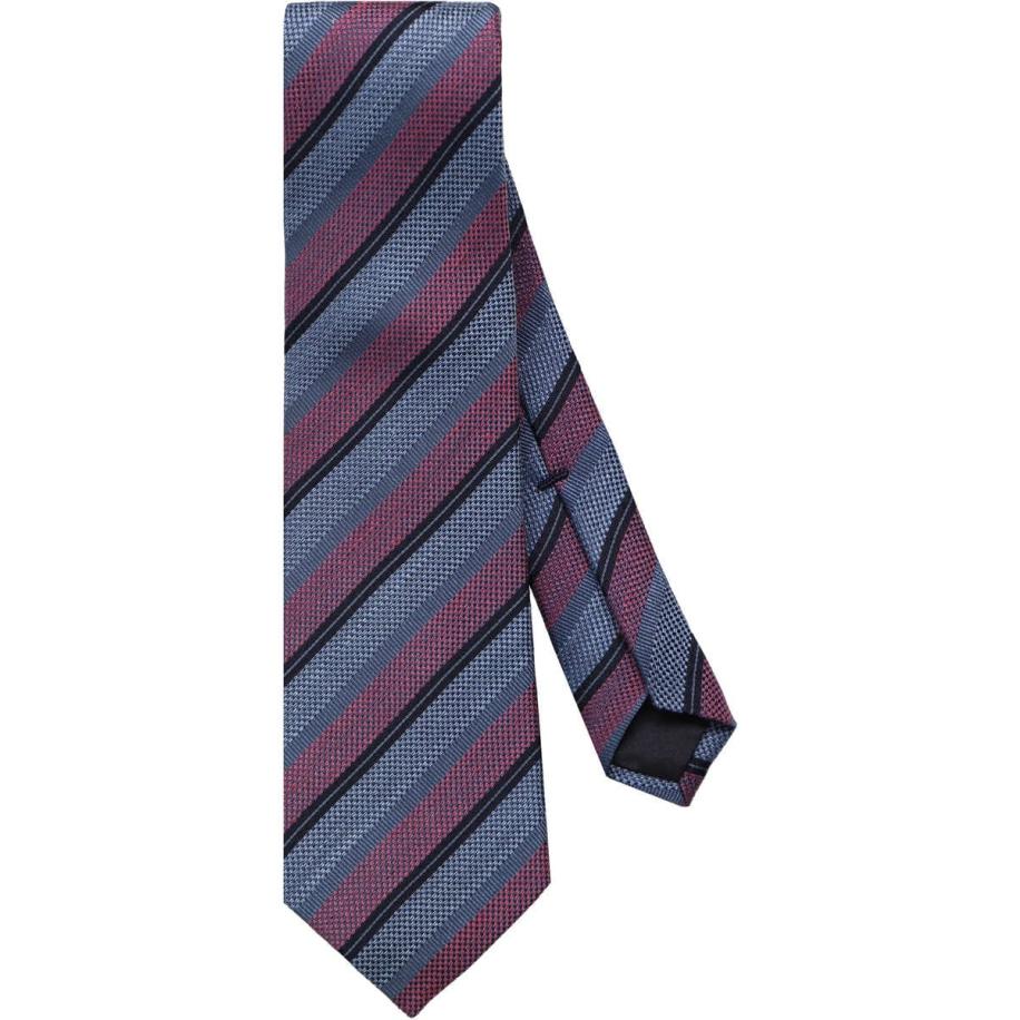 OLYMP SIGNATURE Stropdas blauw/roze, Gestreept Multicolor