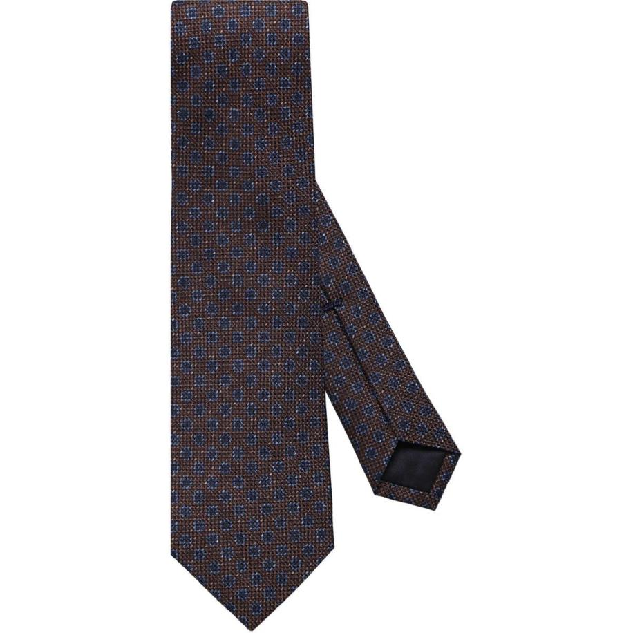 OLYMP SIGNATURE Stropdas bruin/blauw, Motief Multicolor