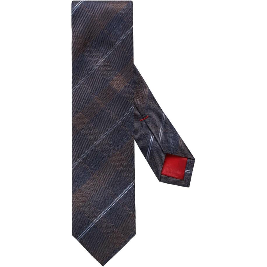 OLYMP Dunne stropdas blauw, Gestreept Blauw