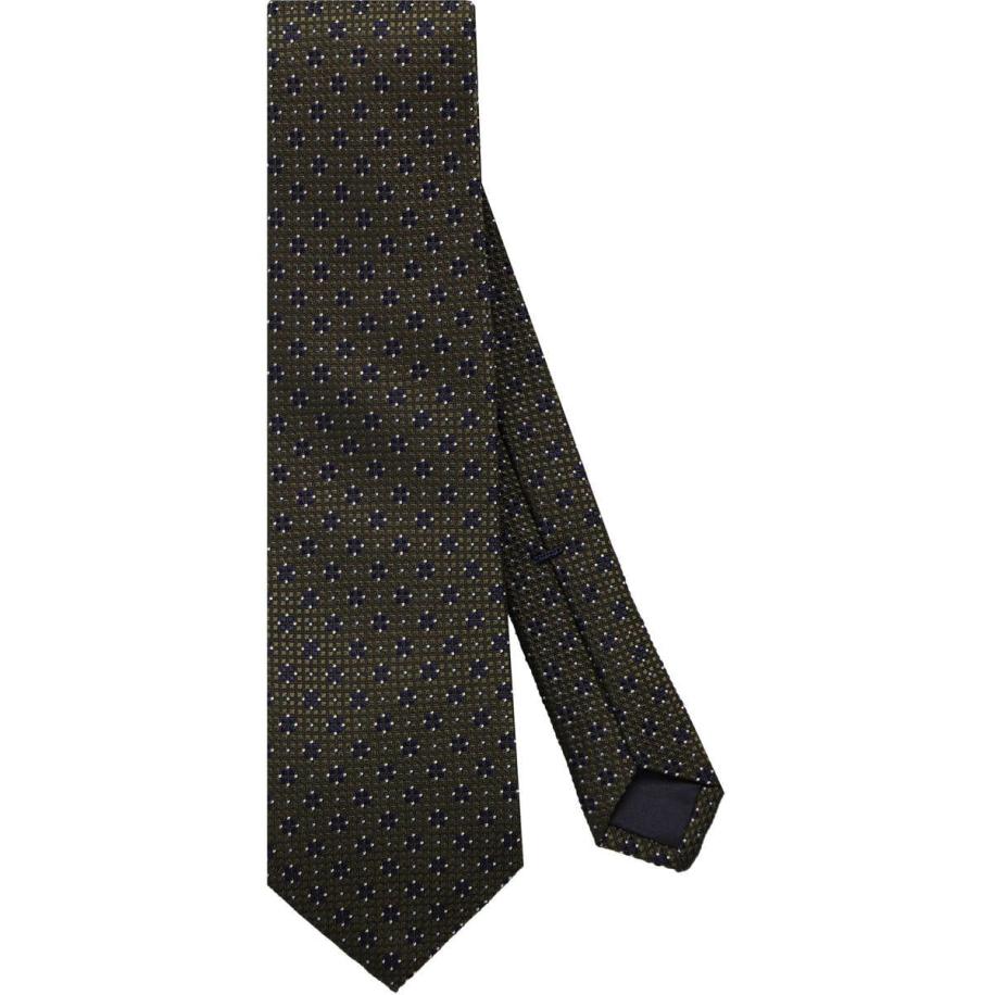 OLYMP SIGNATURE Stropdas olijf, Motief Groen