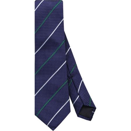 OLYMP SIGNATURE Stropdas blauw/groen, Gestippeld en gestreept