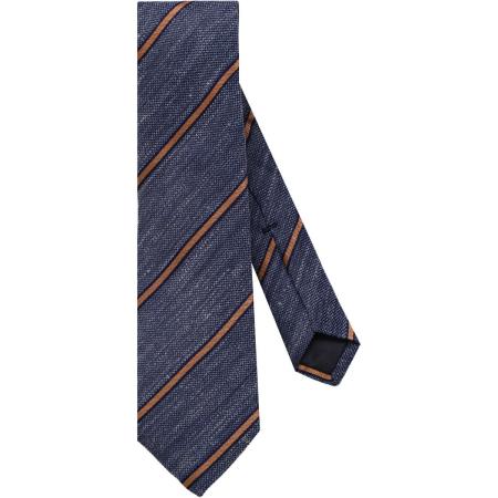 OLYMP SIGNATURE Stropdas blauw/geel, Gestreept