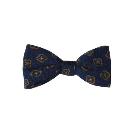 OLYMP SIGNATURE Vlinderdas blauw/oranje, Motief