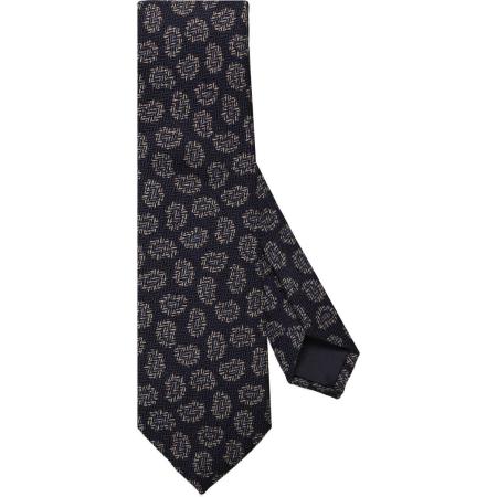 OLYMP SIGNATURE Stropdas blauw/bruin, Motief