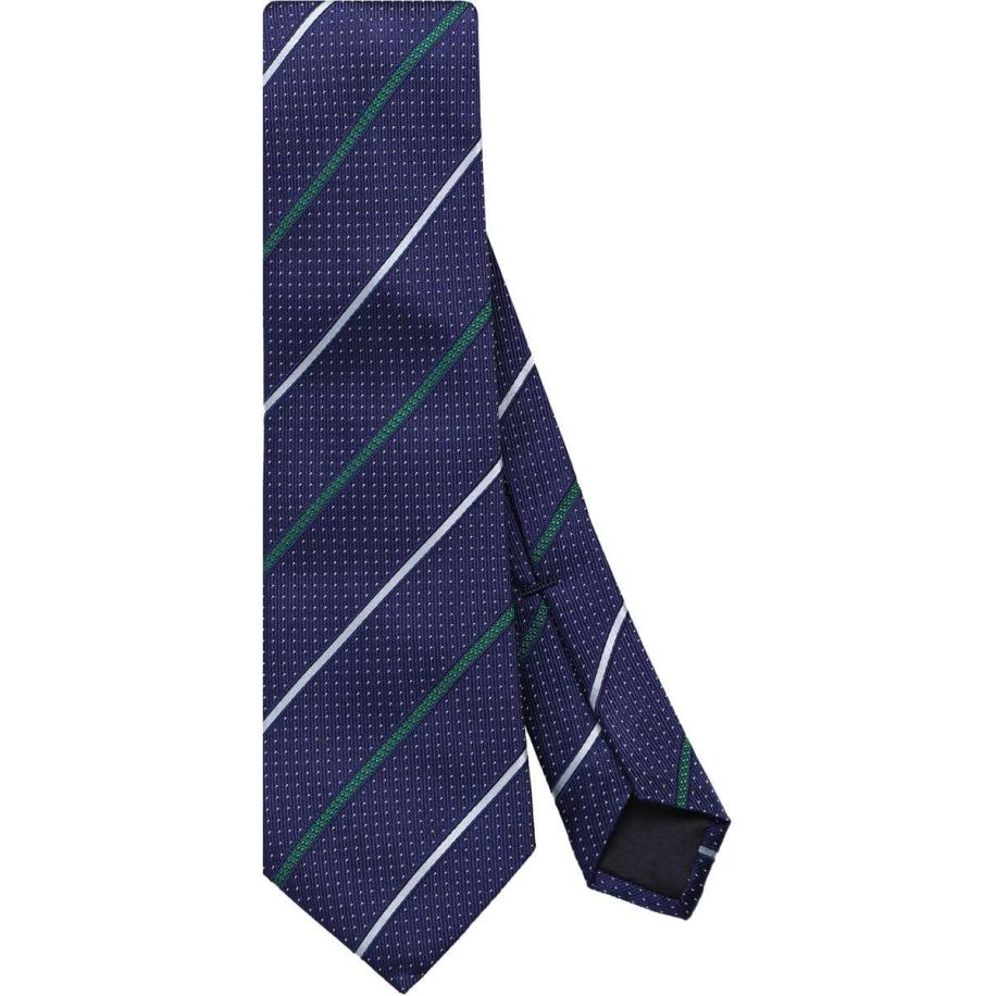 OLYMP SIGNATURE Stropdas blauw/groen, Gestippeld en gestreept Multicolor