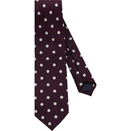 OLYMP SIGNATURE Stropdas blauw/rood/wit, Stippen