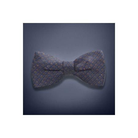 OLYMP SIGNATURE Vlinderdas blauw/bruin, Stippen