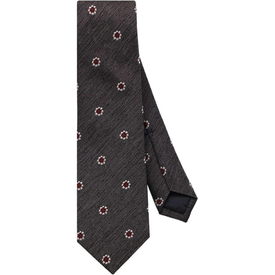 OLYMP SIGNATURE Stropdas antraciet, Bloemen Grijs