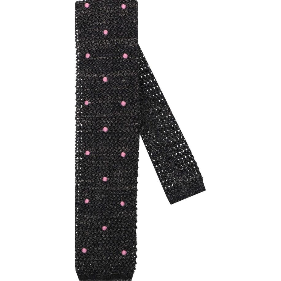 OLYMP SIGNATURE Dunne stropdas roze/zilver, Stippen Roze