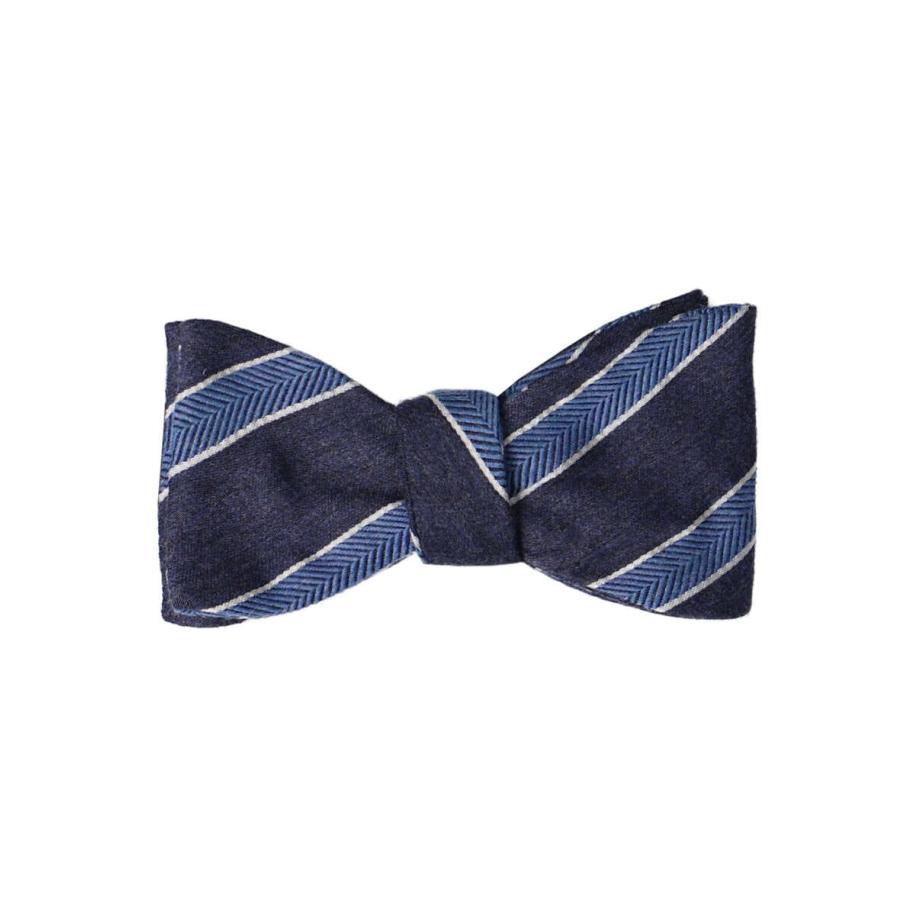 OLYMP SIGNATURE Vlinderdas donkerblauw/blauw/wit, Gestreept Multicolor