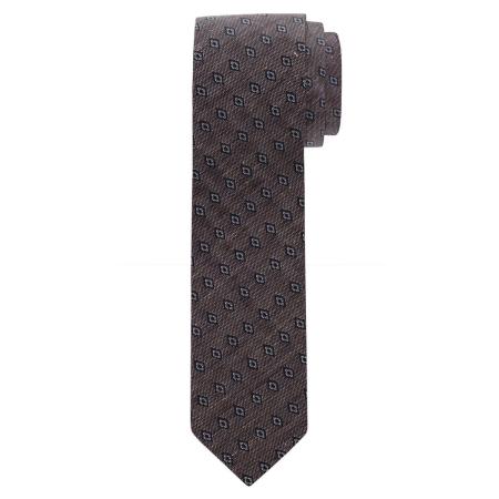 OLYMP Stropdas taupe, Bloemen