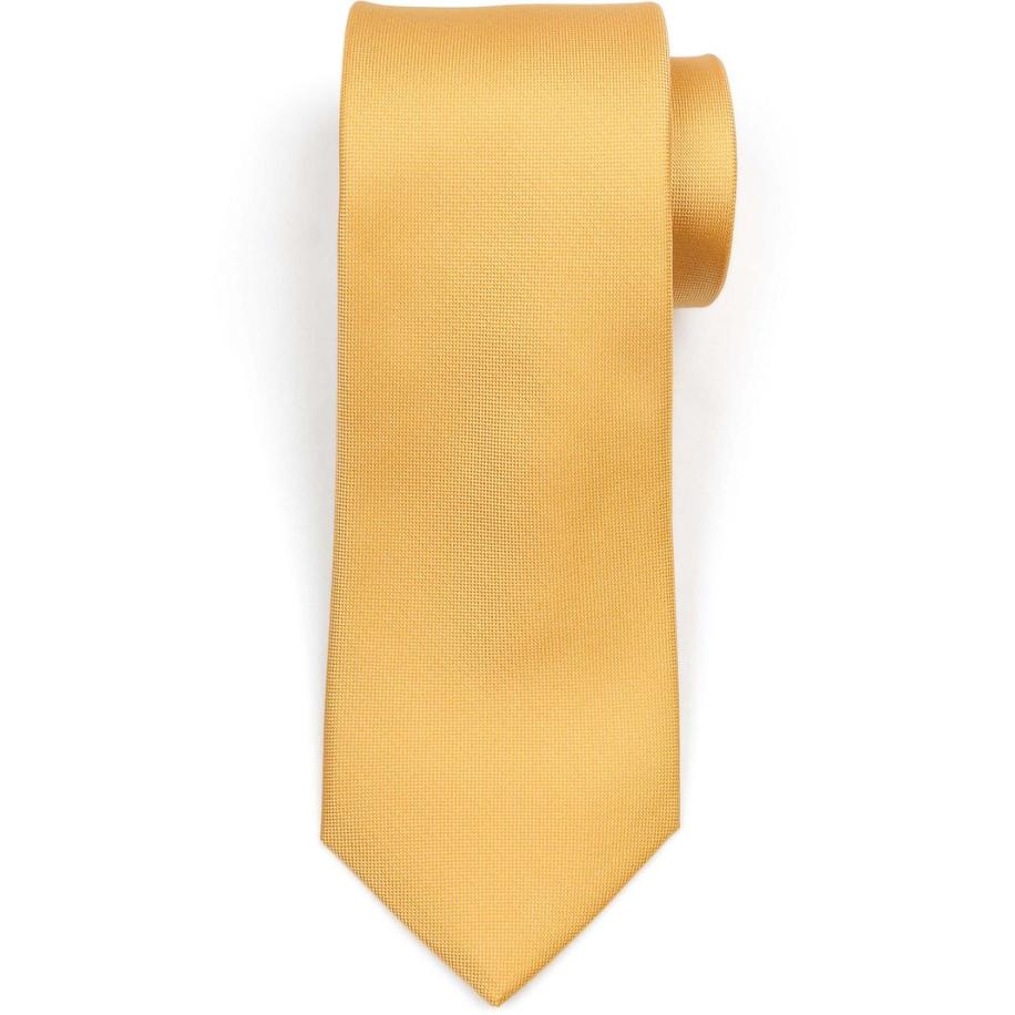 Suitable Zijde Stropdas Geel - Geel