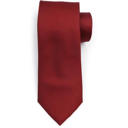 Suitable Zijde Stropdas Donkerrood -