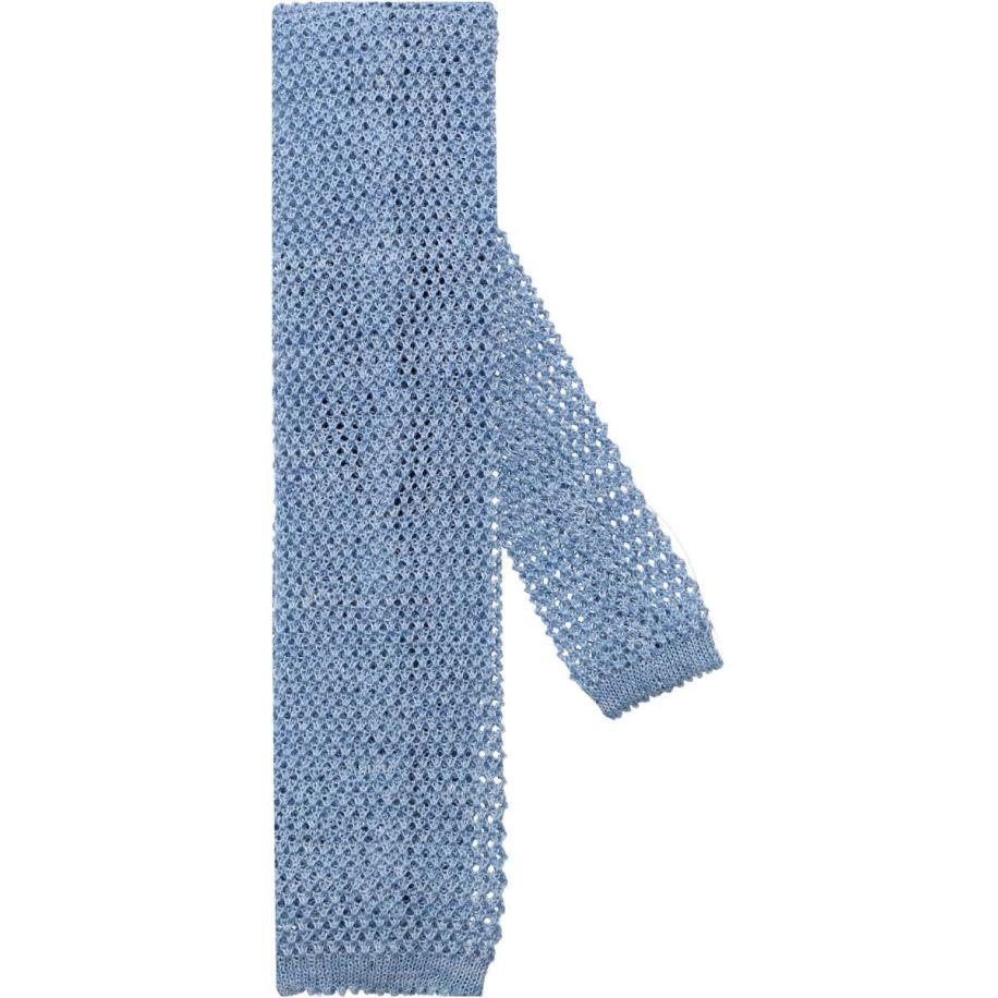 OLYMP SIGNATURE Dunne stropdas lichtblauw, Effen Blauw