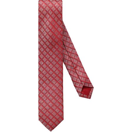 OLYMP Super Slanke Stropdas rood, Ruit