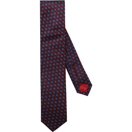 OLYMP Super Slanke Stropdas blauw/rood, Motief