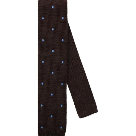 OLYMP SIGNATURE Dunne stropdas blauw, Stippen