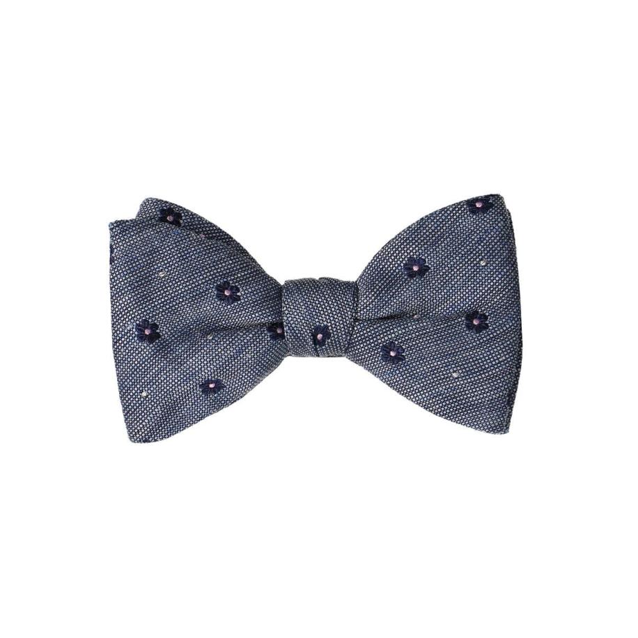 OLYMP SIGNATURE Vlinderdas donkerblauw/blauw, Bloemen Blauw