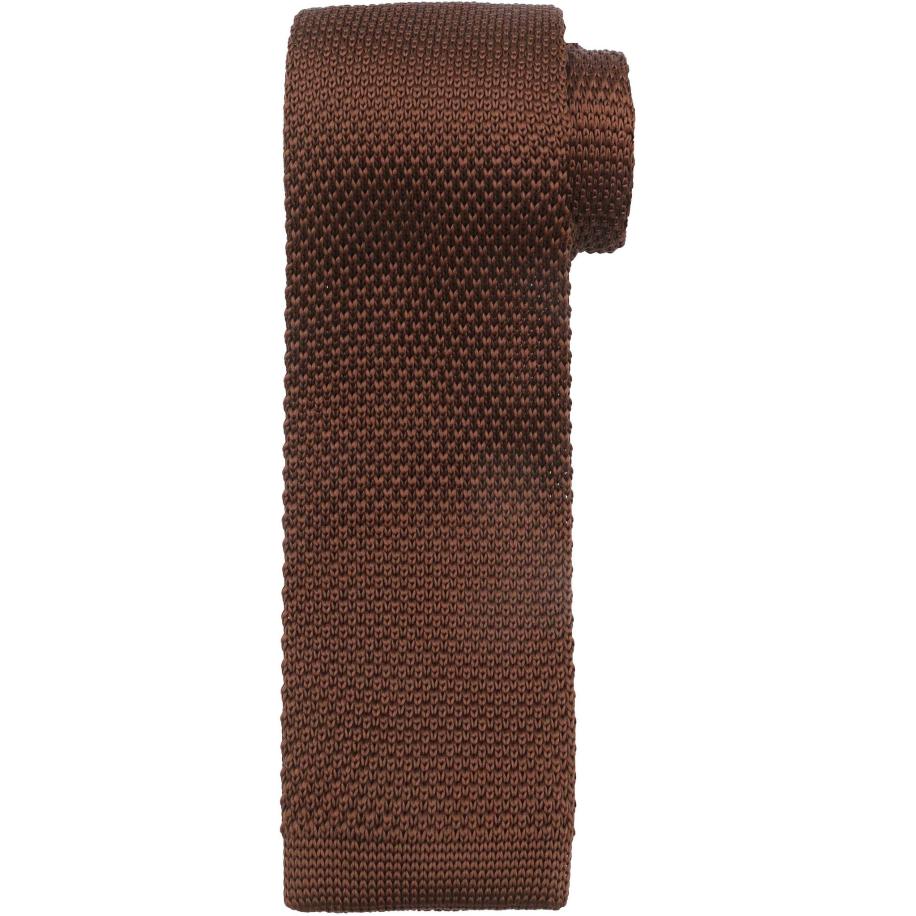 Suitable Knitted Stropdas Bruin TK-06 - Bruin