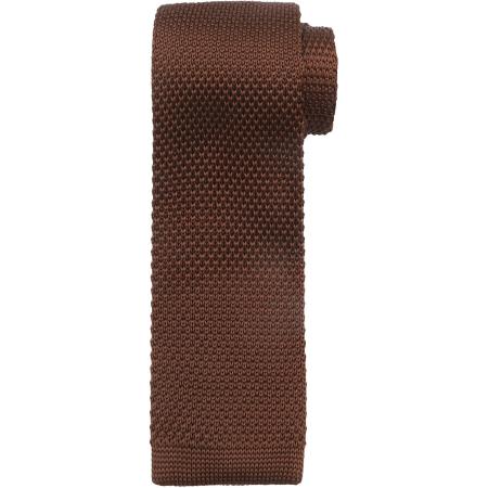 Suitable Knitted Stropdas Bruin TK-06 -