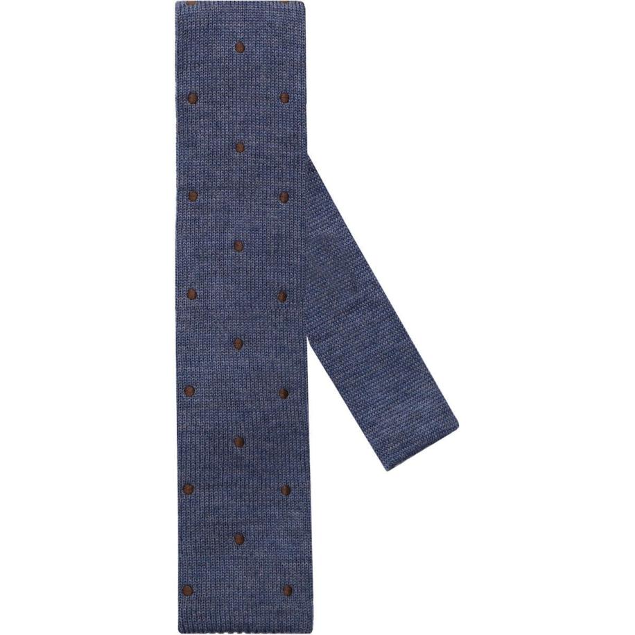 OLYMP SIGNATURE Dunne stropdas middenblauw, Stippen Blauw