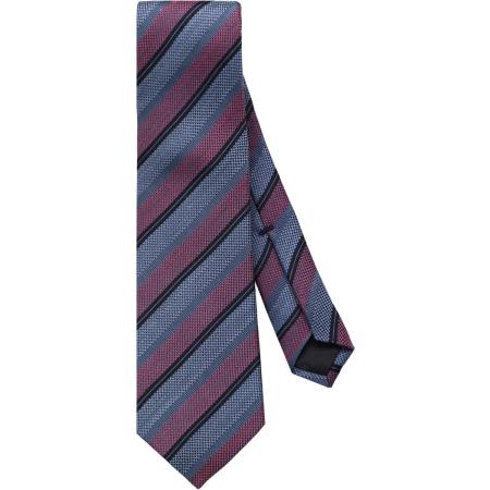 OLYMP SIGNATURE Stropdas blauw/roze, Gestreept