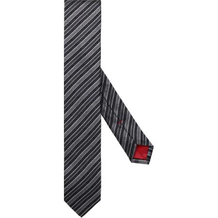 OLYMP Dunne stropdas zwart/blauw, Gestreept