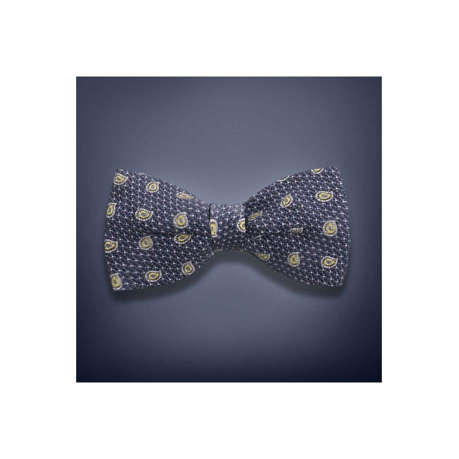 OLYMP SIGNATURE Vlinderdas blauw/geel/wit, Motief Multicolor