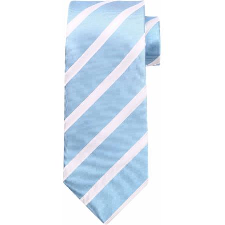 Suitable Stropdas Zijde Streep Blauw -