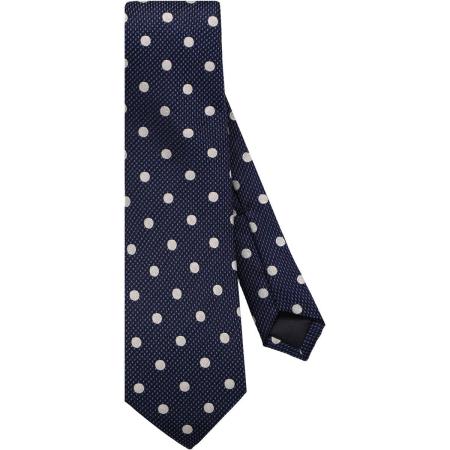 OLYMP SIGNATURE Stropdas blauw/wit, Stippen