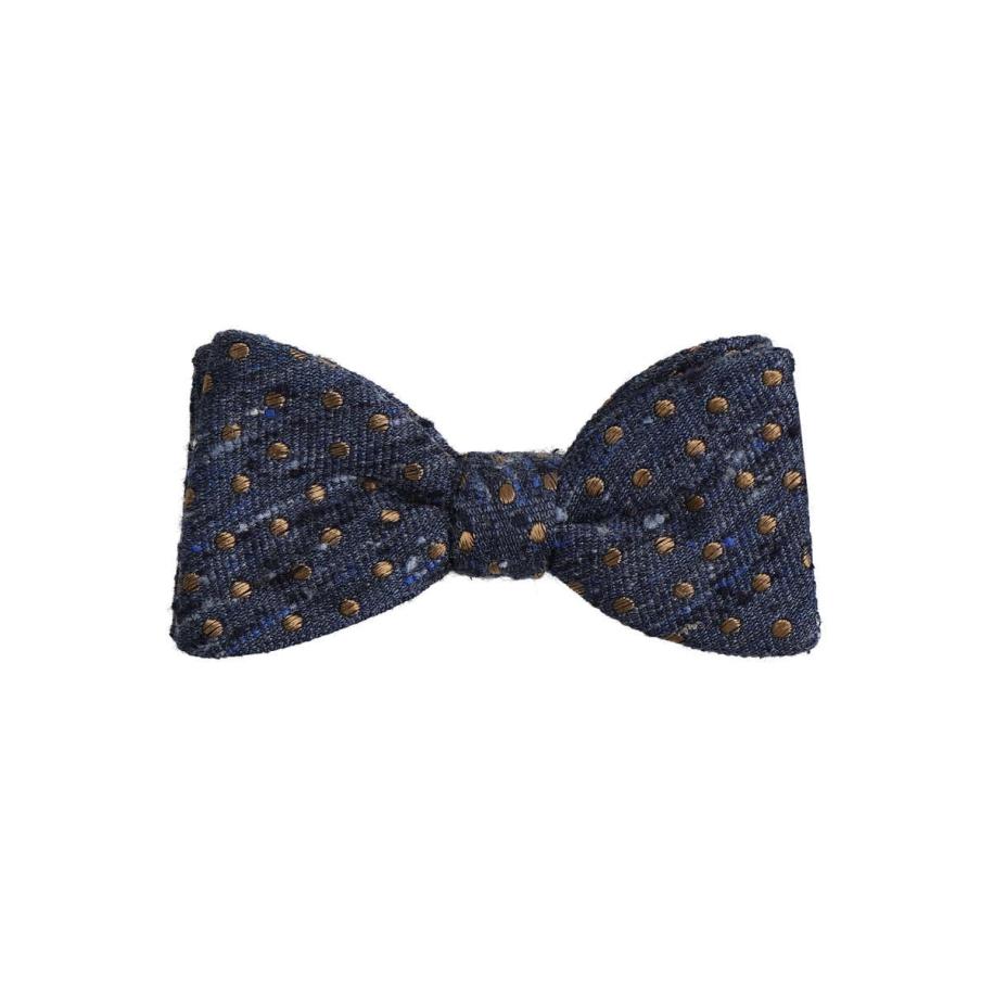 OLYMP SIGNATURE Vlinderdas blauw/bruin, Stippen Blauw