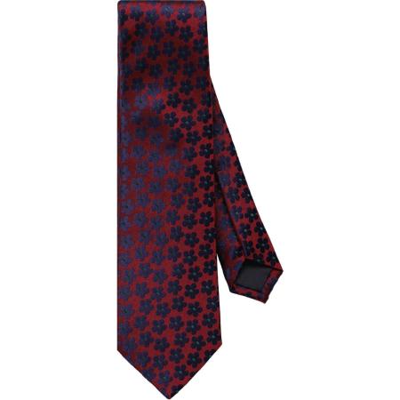 OLYMP SIGNATURE Stropdas blauw/rood, Motief