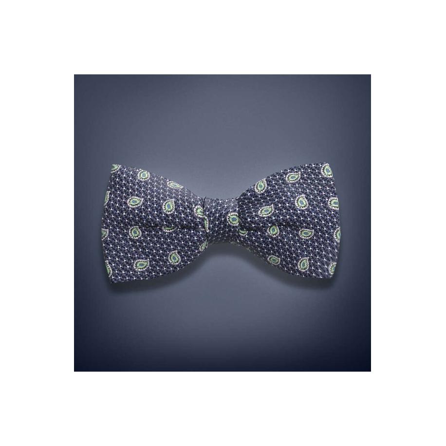 OLYMP SIGNATURE Vlinderdas donkerblauw/blauw/zilver, Motief Multicolor