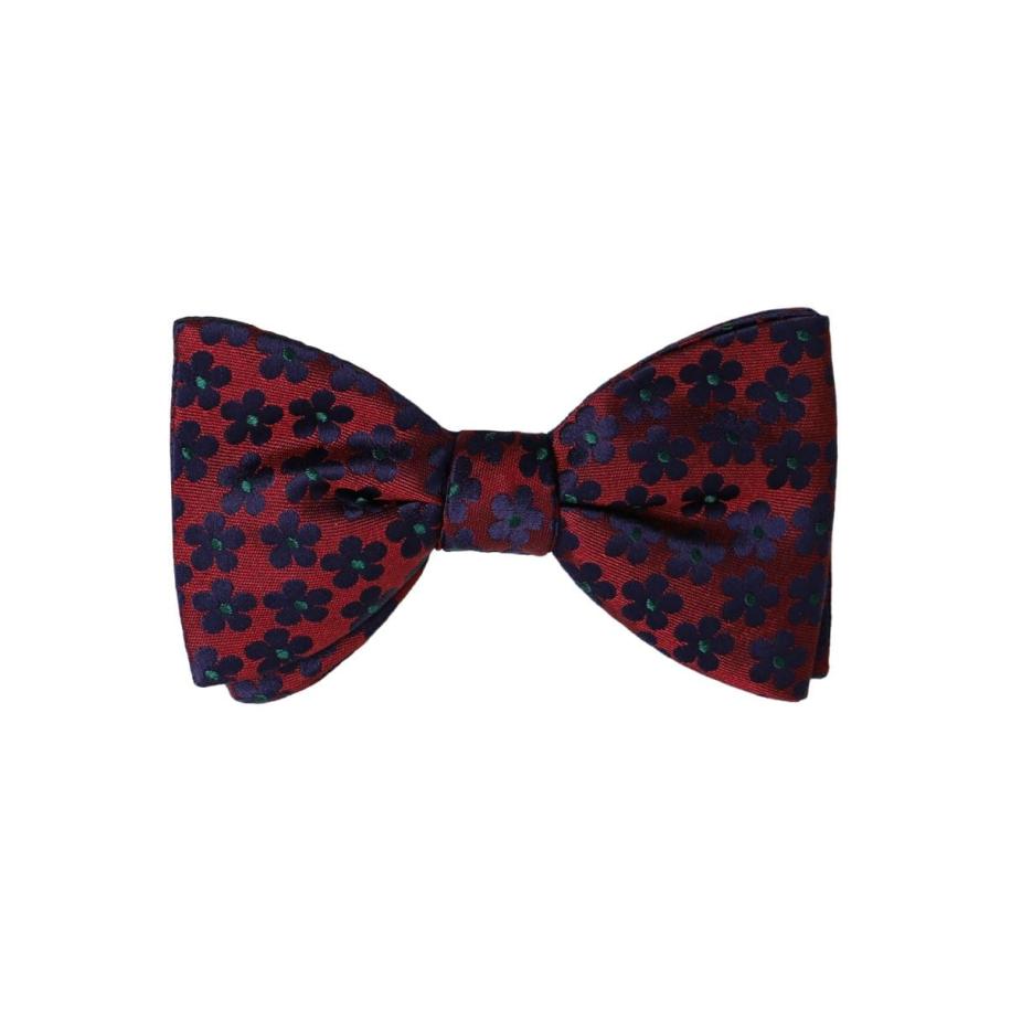 OLYMP SIGNATURE Vlinderdas rood/donkerblauw, Bloemen Rood