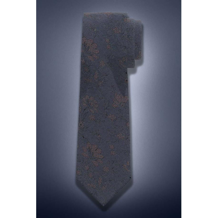 OLYMP SIGNATURE Stropdas bruin, Bloemen Bruin