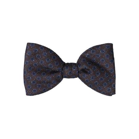 OLYMP SIGNATURE Vlinderdas bruin/blauw, Stippen