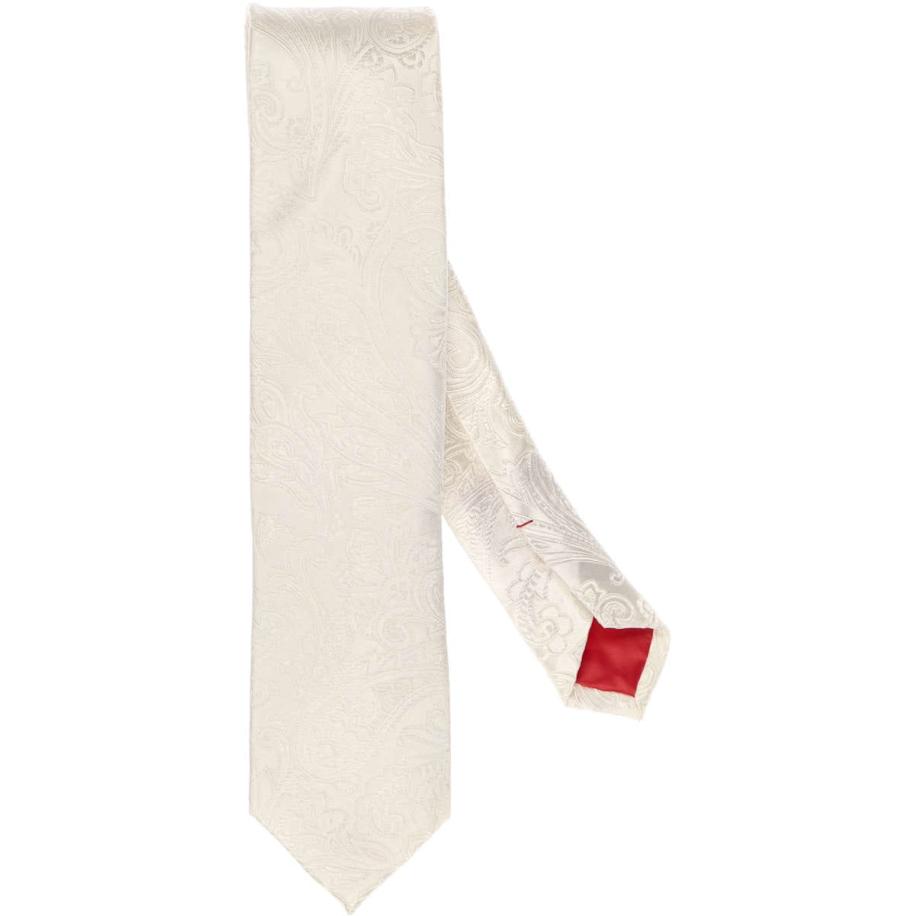 OLYMP Stropdas champagne, Motief Bruin