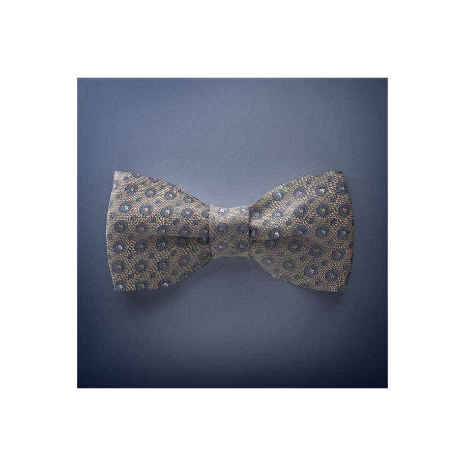 OLYMP SIGNATURE Vlinderdas bruin/blauw, Stippen Multicolor