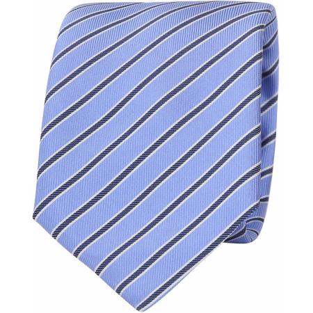 Suitable Stropdas Progetto Strepen Blauw -