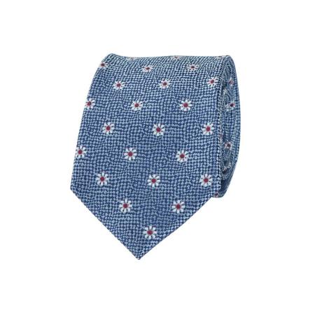 Stropdas Donkerblauwe Bloem -