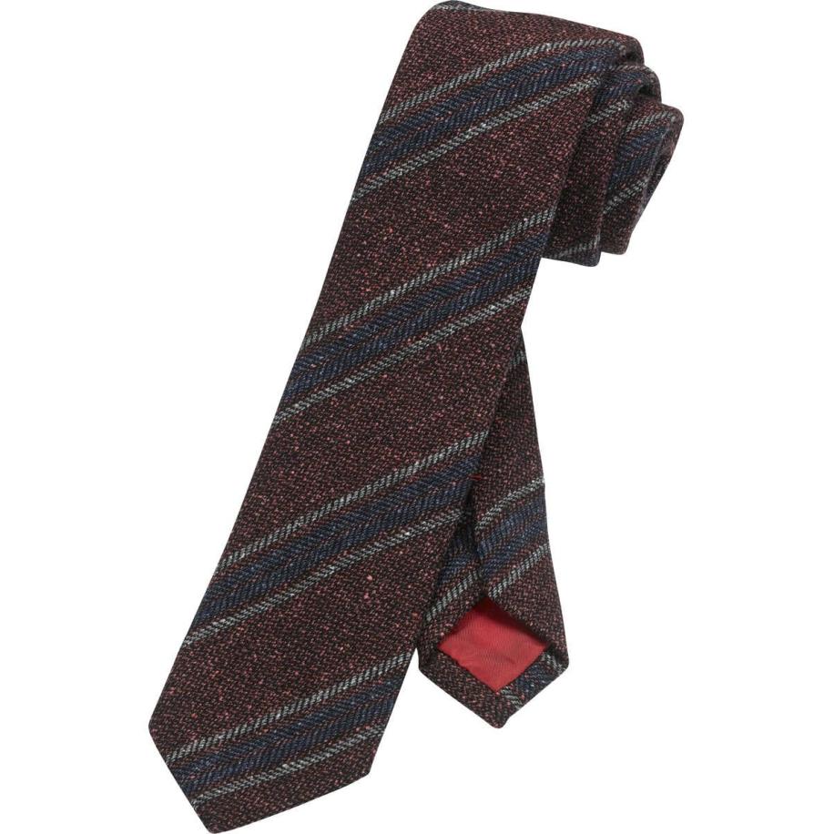 OLYMP Stropdas chianti, Horizontale strepen Rood