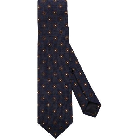 OLYMP SIGNATURE Stropdas blauw/bruin, Motief