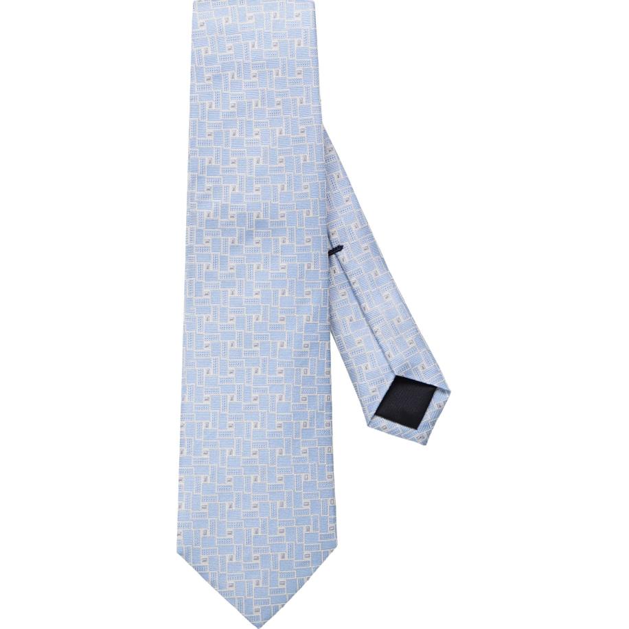 OLYMP SIGNATURE Stropdas lichtblauw/wit, Motief Blauw